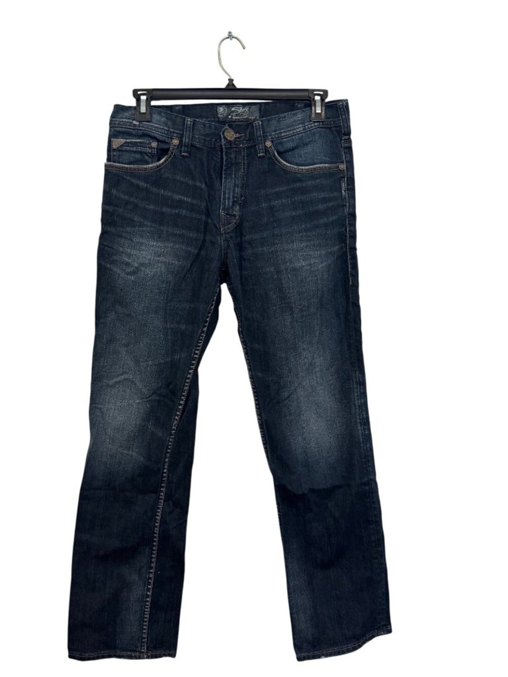 Silver Jeans Co. Grayson Heritage Mens Dark Wash Straight Leg Denim Jeans W32 L3